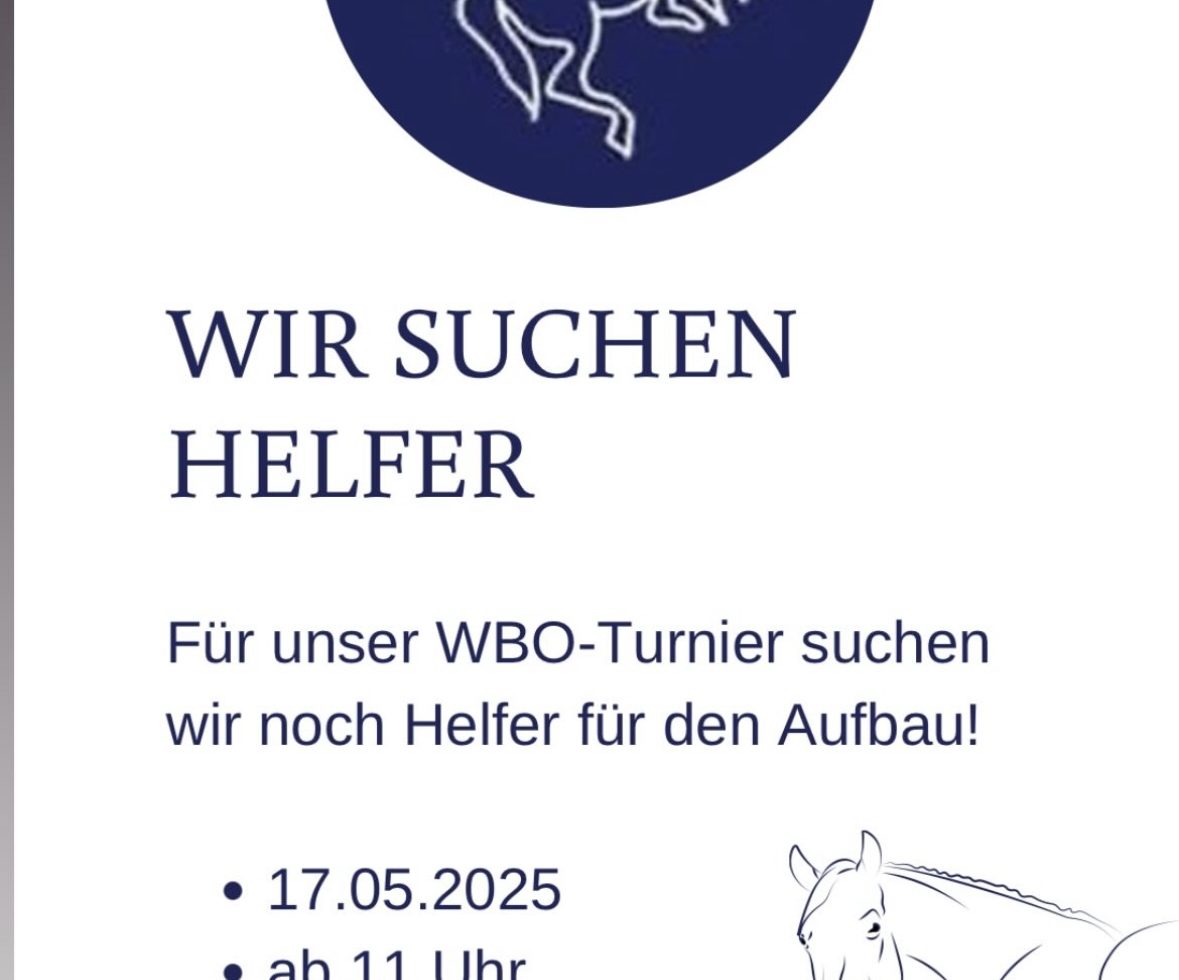 Wir suchen noch dringend Helfer für den Aufbau